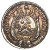 Image 2 : Potosi, Bolivia, medallic 1/2 sol, (1831), America Libre / Republica Boliviana, rare, NGC MS 65.