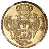Image 2 : Brazil (Bahia mint), gold 6400 reis, Jose I, 1758-B, NGC MS 66.
