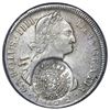 Image 1 : Brazil (Minas Gerais), 960 reis counterstamp (1809, Joao Prince Regent) on a Potosi, Bolivia, bust 8