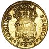 Image 2 : Santiago, Chile, gold bust 4 escudos, Ferdinand VI, 1749 J, NGC MS 61 / La Luz (1752), ex-Sotheby's 