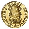 Image 2 : Santiago, Chile, gold bust 4 escudos, Ferdinand VI, 1750/5 J, NGC MS 61 / La Luz (1752), ex-Sotheby'