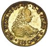 Image 1 : Santiago, Chile, gold bust 4 escudos, Ferdinand VI, 1750/5 J, NGC MS 60 PL / La Luz (1752), ex-Sothe