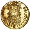 Image 2 : Santiago, Chile, gold bust 4 escudos, Ferdinand VI, 1750/5 J, NGC MS 60 PL / La Luz (1752), ex-Sothe