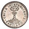 Image 2 : Santiago, Chile, "volcano" 1 real, 1834 IJ, NGC MS 63.