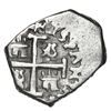 Image 2 : Bogota, Colombia, cob 1/2 real, no assayer (Arce), Charles II posthumous with Philip V monogram (170