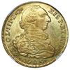 Image 1 : Bogota, Colombia, gold bust 8 escudos, Charles III, 1785 JJ, dot between J's, NGC AU 58.