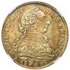 Image 1 : Bogota, Colombia, gold bust 8 escudos, Charles IV transitional (bust of Charles III, ordinal IV/III)