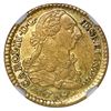 Image 1 : Popayan, Colombia, gold bust 1 escudo, Charles IV transitional (bust of Charles III, ordinal IV/III,