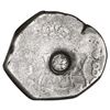 Image 2 : Guatemala, cob 8 reales, 1752 J, with sun-over-mountains countermark (Type II, 1839) on shield side,