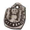 Image 1 : Guatemala, cob 1/2 real, 1733 J, denomination +, rare.
