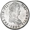 Image 1 : Guatemala, bust 8 reales, Ferdinand VII, 1821 M, NGC AU 58.