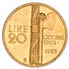 Image 2 : Rome, Italy (Kingdom), gold 20 lire, Vittorio Emanuele III, 1923, Fascist anniversary, NGC MS 61.