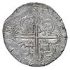 Image 2 : Seville, Spain, cob 8 reales, Philip II, assayer Gothic D on reverse, NGC MS 62, finest known in NGC