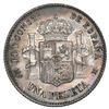 Image 2 : Madrid, Spain, 1 peseta, Alfonso XII, 1884/3 MS-M, with 18-84 inside six-point stars, rare, NGC AU d
