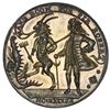 Image 2 : Great Britain, copper alloy Admiral Vernon medal, Vernon and Brown / Satan and Walpole (ca. 1739), e