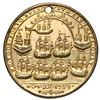 Image 2 : Great Britain, gilt copper alloy Admiral Vernon medal, Vernon / Porto Bello, 1739, ex-Adams (Plate),