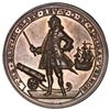 Image 1 : Great Britain, copper alloy Admiral Vernon medal, Vernon with cannon and ship / Porto Bello, 1739, e