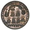 Image 2 : Great Britain, small copper alloy Admiral Vernon medal, Vernon with cannon and ship / Porto Bello, 1