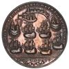 Image 2 : Great Britain, copper alloy Admiral Vernon medal, Vernon with cannon and ship / Porto Bello, 1739, e