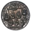 Image 2 : Great Britain, small copper alloy Admiral Vernon medal, Vernon with cannon and anchor / Porto Bello,