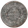 Image 2 : USA (Philadelphia mint), copper Draped Bust 1 cent, 1797, with stems, reverse of 1797, M over E vari