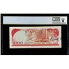 Image 2 : San Jose, Costa Rica, Banco Central, 1000 colones, date not visible (1986-89), serial E29350909, mis