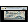 Image 1 : San Jose, Costa Rica, Banco Central, 10 colones, 24-12-1981, serial D25150983, inverted overprints e