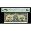 Image 1 : Cuba, Banco Nacional, 20 pesos specimen, series 1960, serial M000000A, with red SPECIMEN overprint a