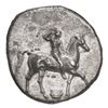 Image 2 : Calabria, Tarentum, AR nomos (didrachm), ca. 300-290 BC, "boy on dolphin."