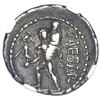 Image 2 : Roman Imperatorial, AR denarius, Julius Caesar, military mint traveling with Caesar in North Africa,