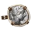 Image 2 : Attica, Athens, AR tetradrachm, 454-404 BC, "owl," mounted owl-side out in 14K gold bezel with fixed