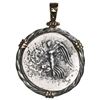 Image 2 : Pamphylia, Side, AR tetradrachm, 3rd century BC, aligned axis, mounted in silver twisted wire bezel 