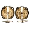Image 2 : Pair of Byzantine Empire AV solidi, Justinian I, 527-565 AD, mounted in 18K cufflinks made of twiste