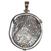 Image 2 : Potosi, Bolivia, cob 8 reales, Philip II, assayer B (5th period), Grade 2, ex-Atocha (1622), mounted