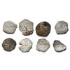 Image 2 : Lot of eight Mexico City, Mexico, cob 4 reales, Philip III, assayer F (where visible).