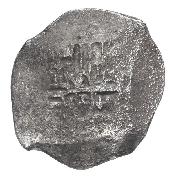 Mexico City, Mexico, cob 4 reales, Philip IV, assayer not visible.