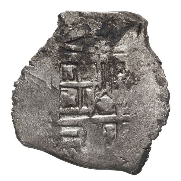 Mexico City, Mexico, cob 4 reales, Philip IV, assayer not visible.