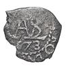 Image 1 : Potosi, Bolivia, cob 1/2 real, 1673.