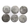 Image 2 : Lot of six Spanish Netherlands, portrait ducatoons, some mints and/or dates visible.