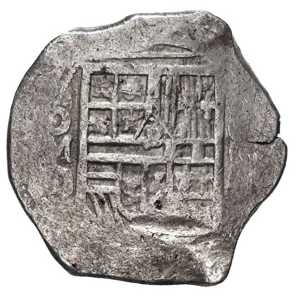 Mexico City, Mexico, cob 8 reales, Philip III, assayer D.