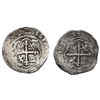 Image 2 : Lot of two Mexico City, Mexico, cob 1R, Philip II, assayer not visible (O).