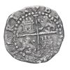 Image 2 : Lima, Peru, cob 1/2 real, Philip II, assayer Diego de la Torre, P to left, dot-D to right, * below m