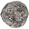 Image 2 : Potosi, Bolivia, cob 8 reales, Philip II, assayer RL.