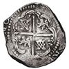 Image 2 : Potosi, Bolivia, cob 8 reales, 1629 T, denomination 8, fine-dot borders.