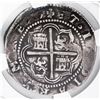 Image 2 : Potosi, Bolivia, cob 4 reales, Philip II, assayer L (1st period), rare, NGC VF details / plugged.