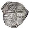 Image 2 : Potosi, Bolivia, cob 4 reales, Philip IV, assayer P (early 1620s), quadrants of cross transposed.