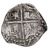 Image 2 : Potosi, Bolivia, cob 4 reales, Philip IV, assayer P (mid-1620s), quadrants of cross transposed.