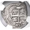 Image 2 : Potosi, Bolivia, cob 2 reales, 1736 E, NGC MS 62.