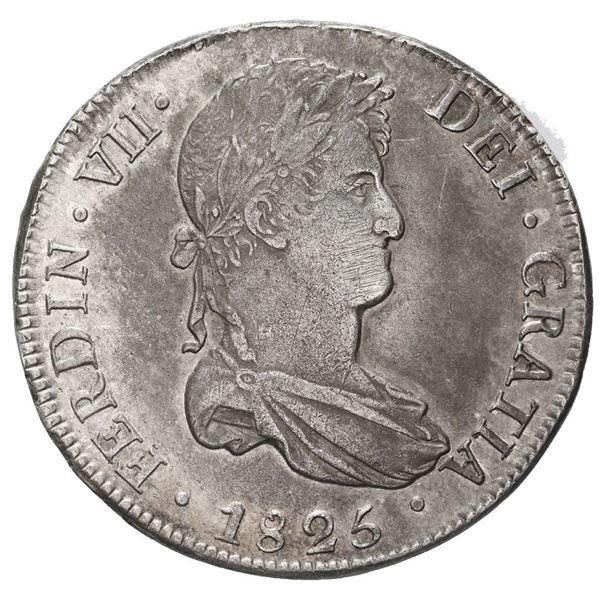 Potosi, Bolivia, bust 8 reales, Ferdinand VII, 1825 JL.