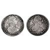 Image 1 : Lot of two Potosi, Bolivia, bust 2 reales, Charles III, 1776 JR and PR.